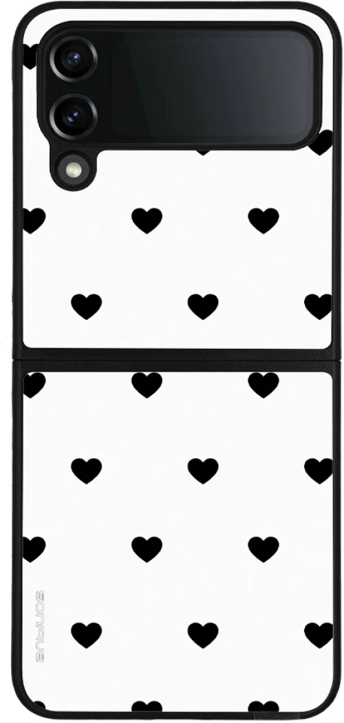 Θήκη Sonique Heart Series για Samsung Galaxy Z Flip 4 Λευκό