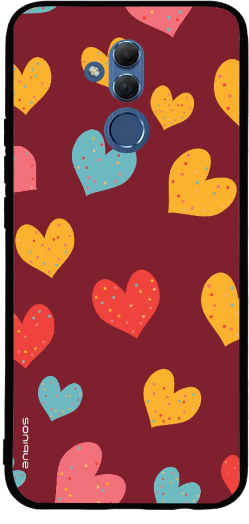 Θήκη Sonique Heart Series για Huawei Mate 20 Lite Μπορντώ