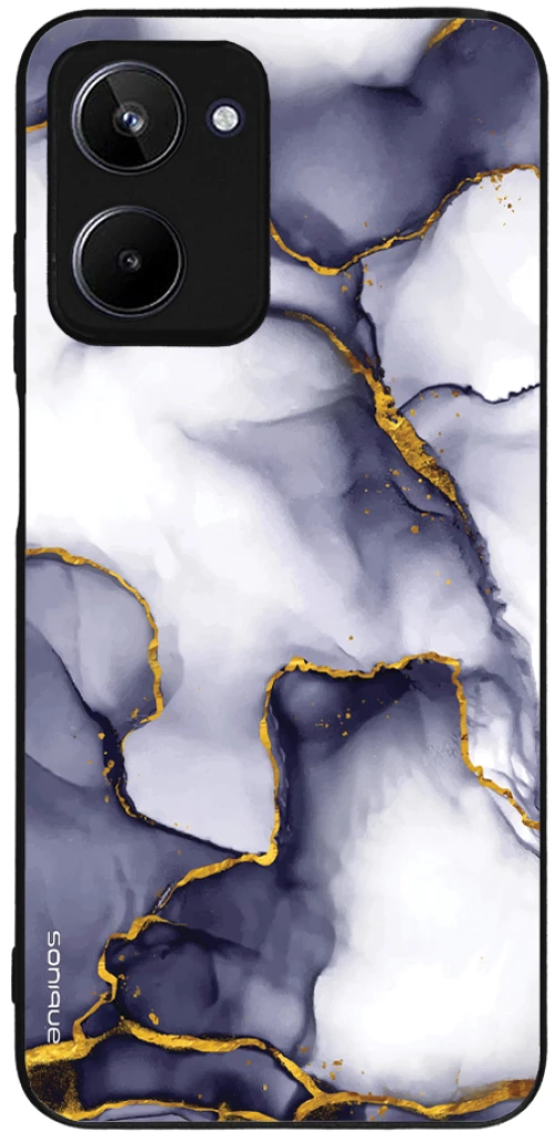 Θήκη Sonique Marble Series για Realme 10 4G Μωβ Γκρι