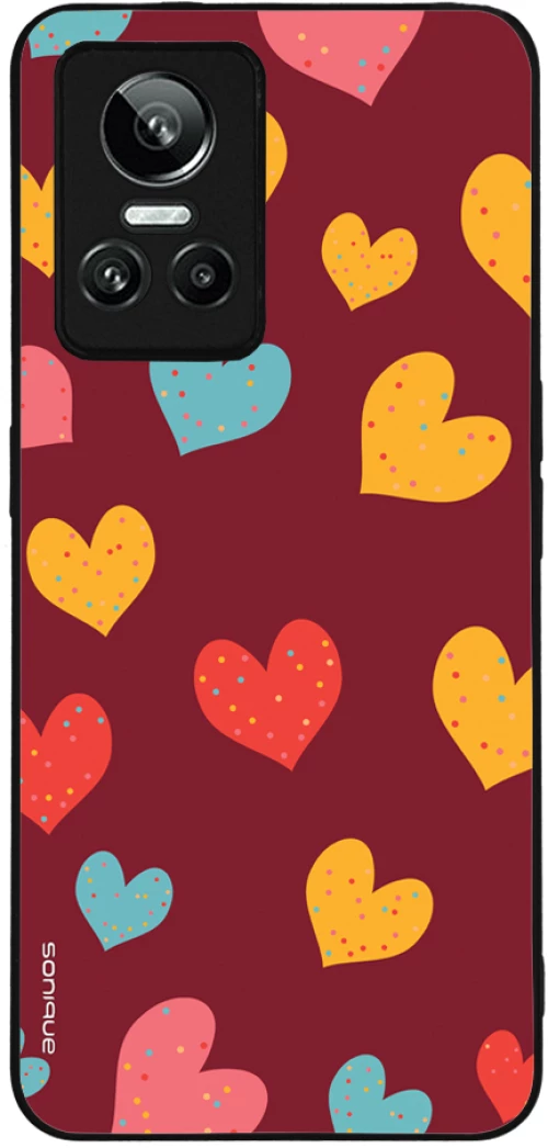 Θήκη Sonique Heart Series για Realme GT Neo 3 5G Μπορντώ