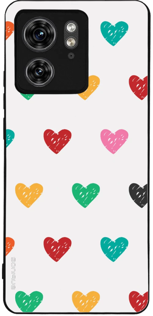 Θήκη Sonique Heart Series για Motorola Edge 40 5G Λευκό 02