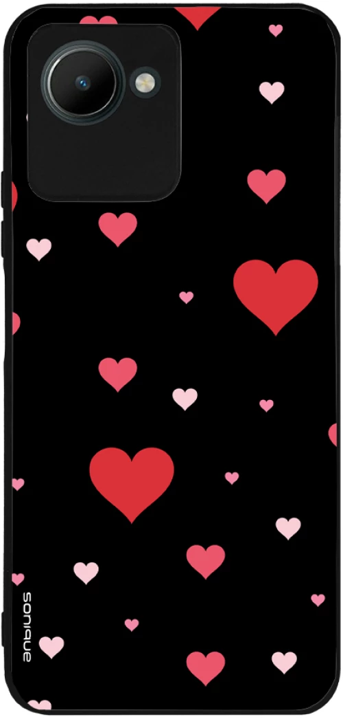 Θήκη Sonique Heart Series για Realme C30 Μαύρο