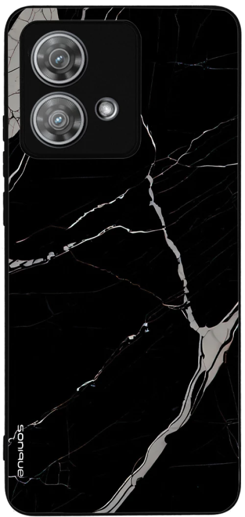 Θήκη Sonique Marble Series για Motorola Edge 40 Neo 5G Μαύρο