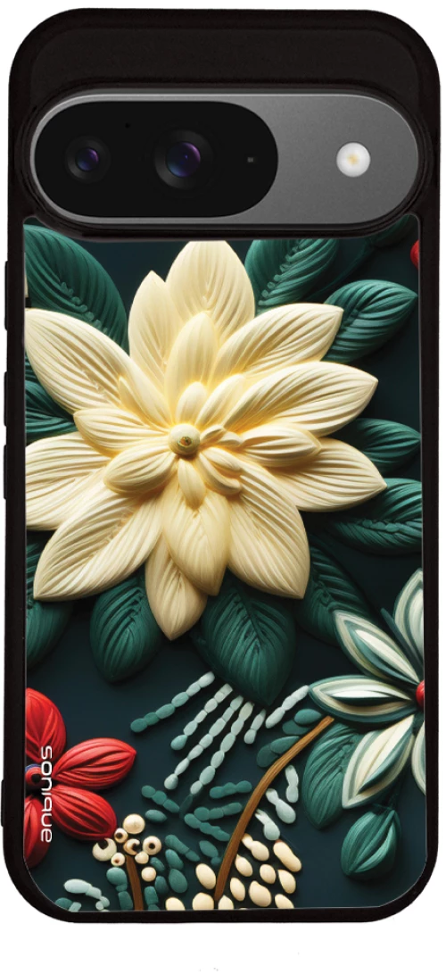 Θήκη Sonique 3D Flower Series για Google Pixel 9 5G Πράσινο