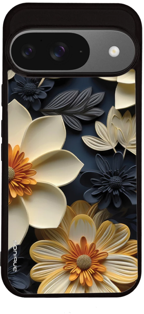Θήκη Sonique 3D Flower Series για Google Pixel 9 5G Εκρού