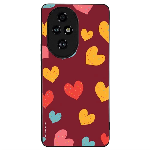 Θήκη Sonique Heart Series για Honor 200 Pro 5G Μπορντώ