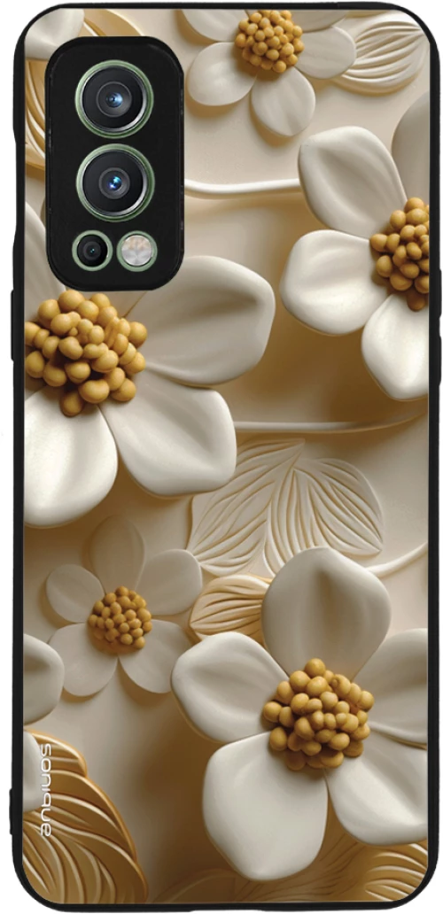 Θήκη Sonique 3D Flower Series για OnePlus Nord 2 5G Λευκό