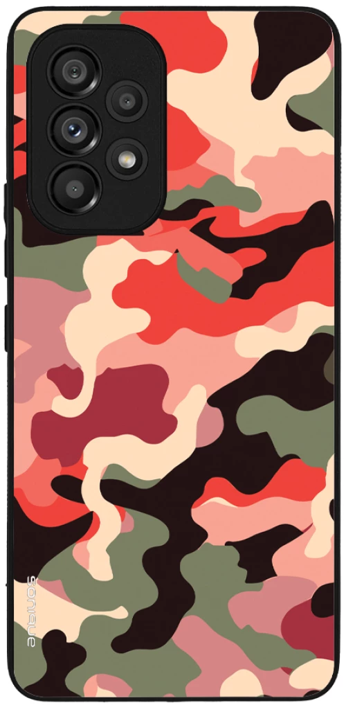 Θήκη Sonique Camouflage Army Series για Samsung Galaxy A53 5G Κόκκινο