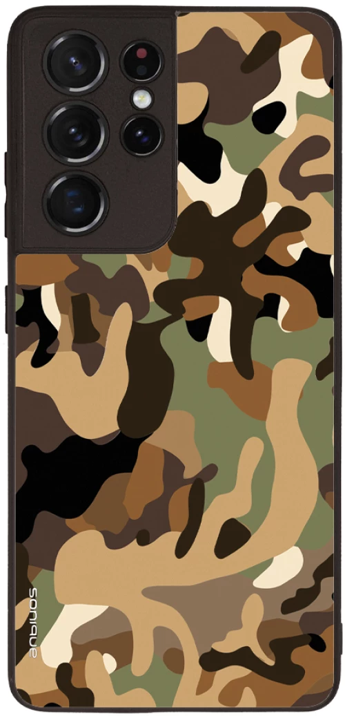 Θήκη Sonique Camouflage Army Series για Samsung Galaxy S21 Ultra Καφέ