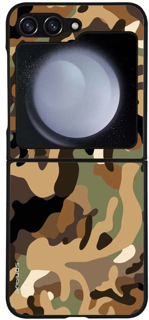 Θήκη Sonique Camouflage Army Series για Samsung Galaxy Z Flip 5 Καφέ