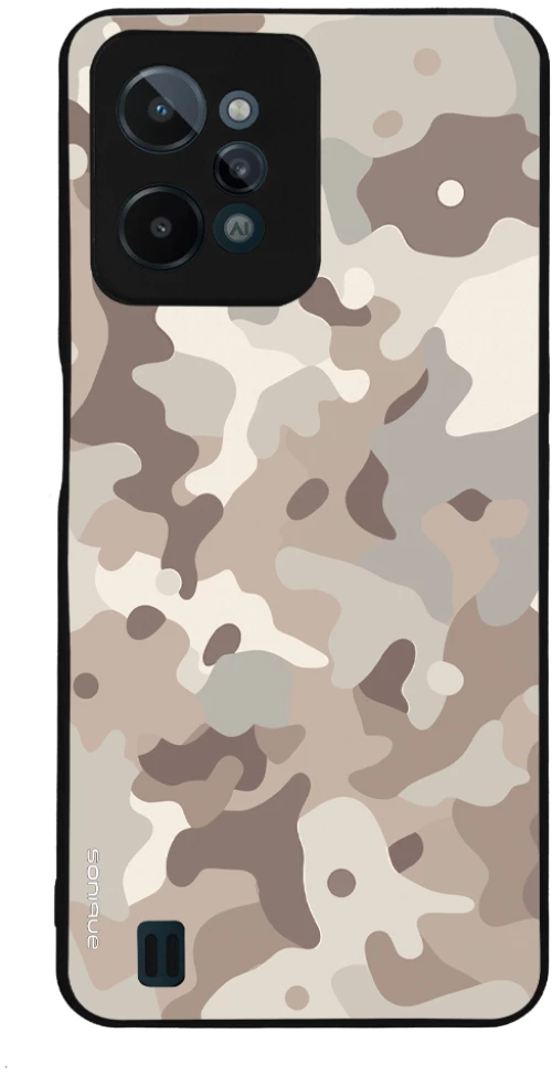 Θήκη Sonique Camouflage Army Series για Realme C31 Μπεζ