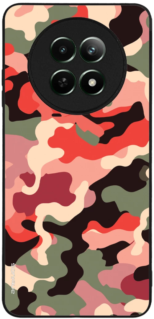 Θήκη Sonique Camouflage Army Series για Realme 12 5G / Realme 12x Κόκκινο