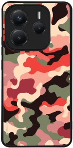 Θήκη Sonique Camouflage Army Series για Xiaomi Redmi Note 14 5G Κόκκινο