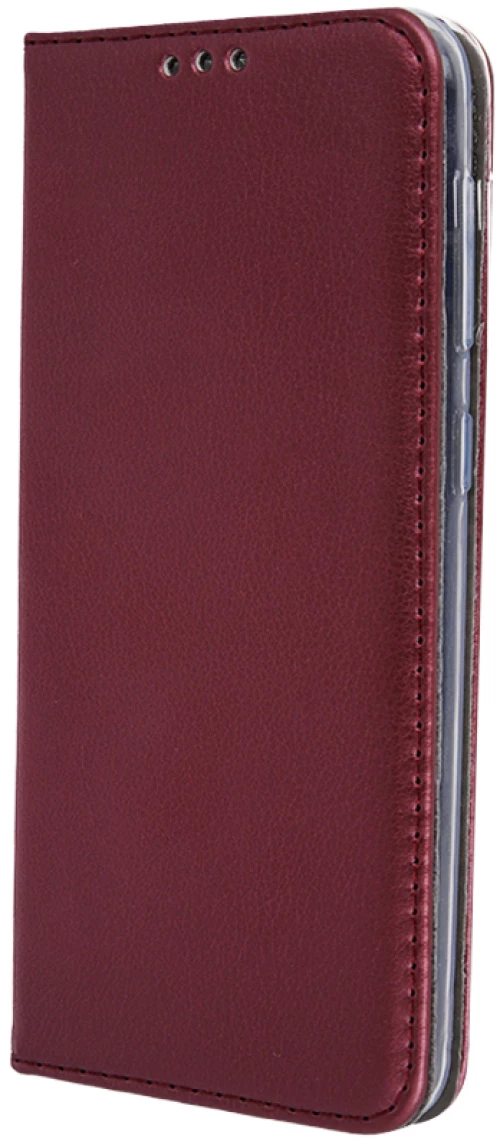 Smart Magnetic case for Motorola Moto E13 burgundy