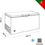 Καταψύκτης Silver 440lt TENSAI HC610TSIC+