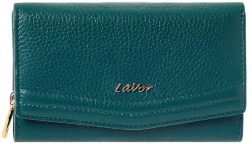 Lavor 6019 Δερμάτινο Γυναικείο Πορτοφόλι με RFID τυρκουάζ