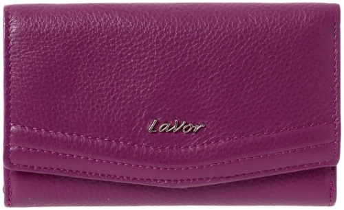Lavor 6019 Δερμάτινο Γυναικείο Πορτοφόλι με RFID Μωβ