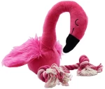 Παιχνίδι Σκύλου Flamingo με Κόμπους Σχοινιού Ροζ 32cm