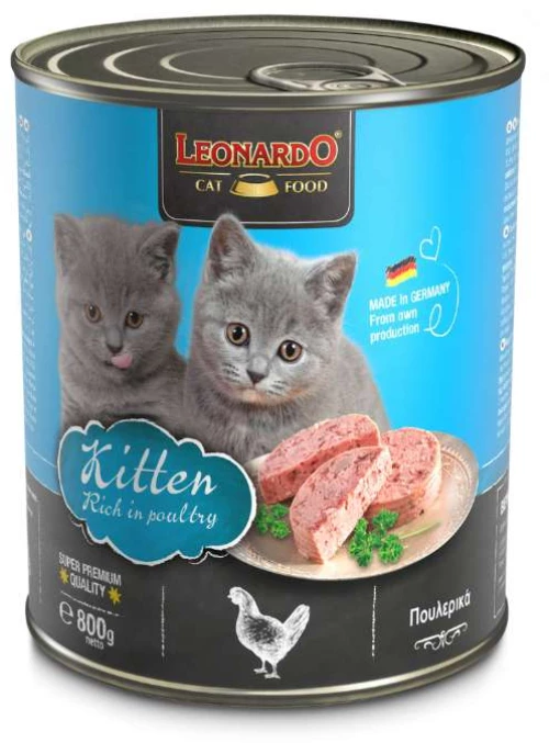 Leonardo Κονσέρβα Γάτας Kitten 800gr