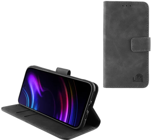 LIME ΘΗΚΗ NOVA 5G PRO PHONE 6.6" ESSENTIAL MAGNET BOOK STAND CLIP GREY