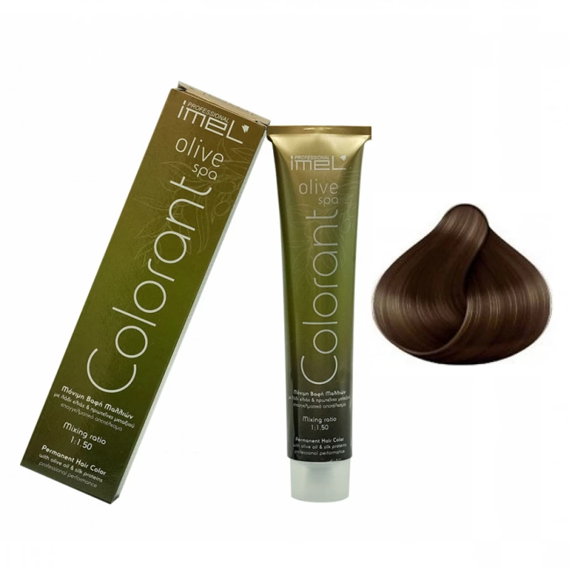 IMEL Μόνιμη Βαφή Μαλλιών COLORANT Olive Spa 7.0 Έντονο Ξανθό (Intense Blonde) 100ml
