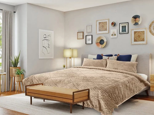 Σετ Κουβερτοπάπλωμα Γούνινο Μοντέρνο με Ρόμβο Γαρύφαλλο - Camel, 220x240