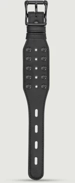 Δέστρες Χεριών με Καρφιά Ouch Skulls and Bones Bracelet with Spikes - Μαύρες