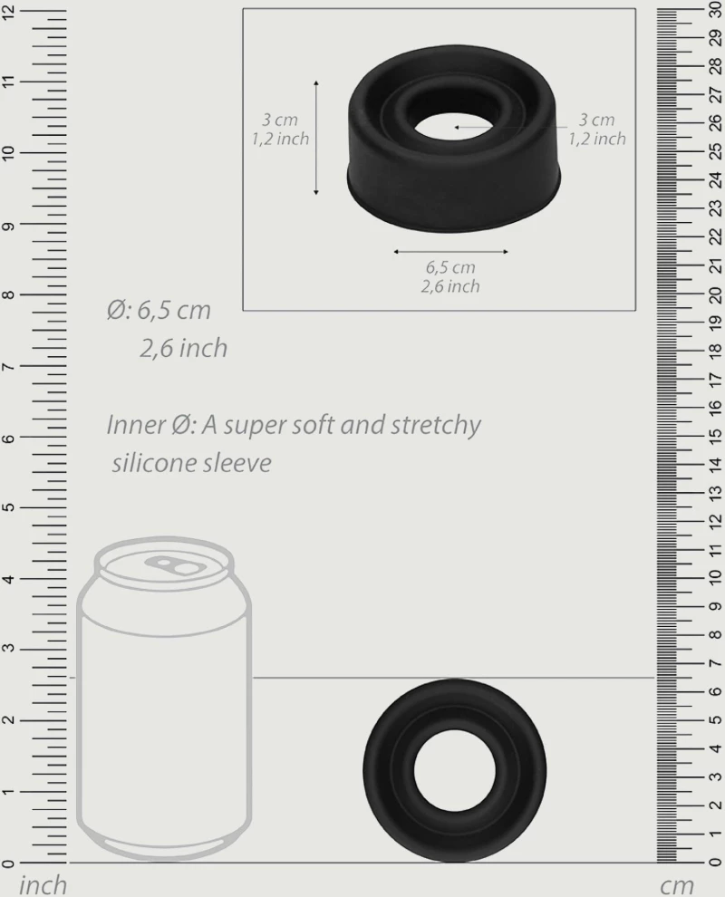 Ανταλλακτικό για Αντλίες Πέους Silicone Pump Sleeve Medium - Μαύρο