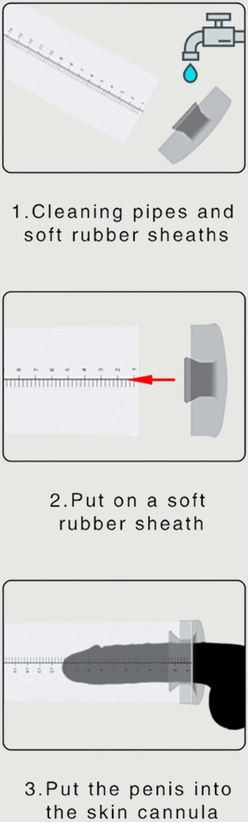 Ανταλλακτικό για Αντλίες Πέους Silicone Pump Sleeve Medium - Μαύρο