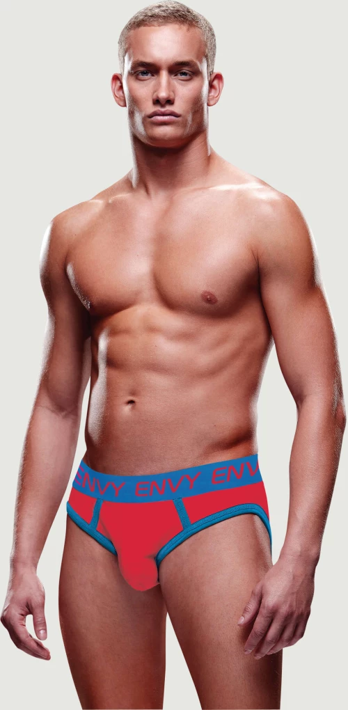 Jockstrap Solid Envy Jock - Κόκκινο/Μπλε