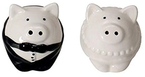 Σετ Αλατοπίπερο Pigs- Black/White OEM