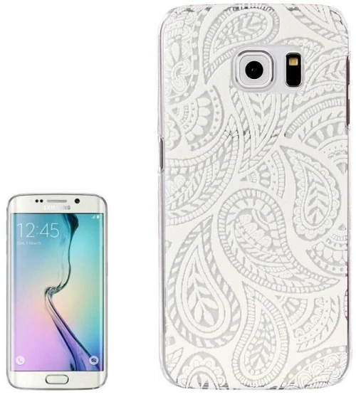 Για Galaxy S6 Edge / G925 φύλλο μοτίβο διαφανή PC προστατευτική θήκη