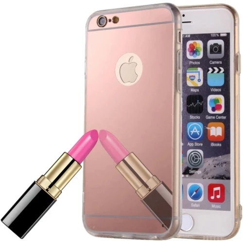 Προστατευτική θήκη TPU με καθρέφτη για iPhone 6 Plus & 6s Plus (ροζ)