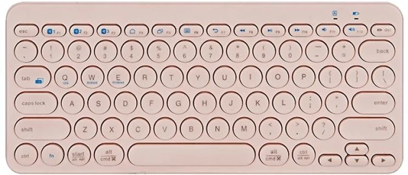 K380 Φορητό ασύρματο πληκτρολόγιο Bluetooth για πολλές συσκευές (ροζ)