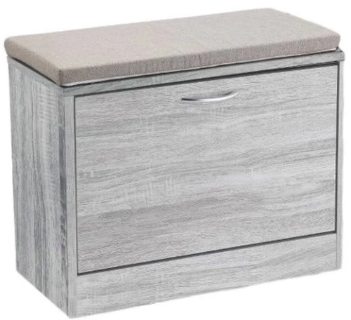 Ξύλινη Παπουτσοθήκη – Πάγκος 60x30x48cm E-2468-2 Sidirela