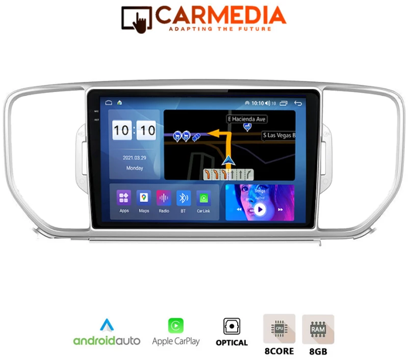 CARMEDIA CMDU4095-4 PRO PLUS TABLET 9.5'' OEM KIA SPORTAGE 2016-2018