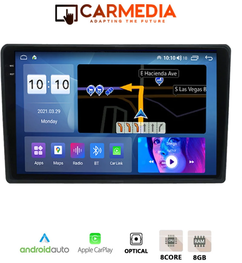 CARMEDIA CMDU4095-4 PRO PLUS TABLET 9.5'' OEM NISSAN NAVARA 2006-2011 CLIMA
