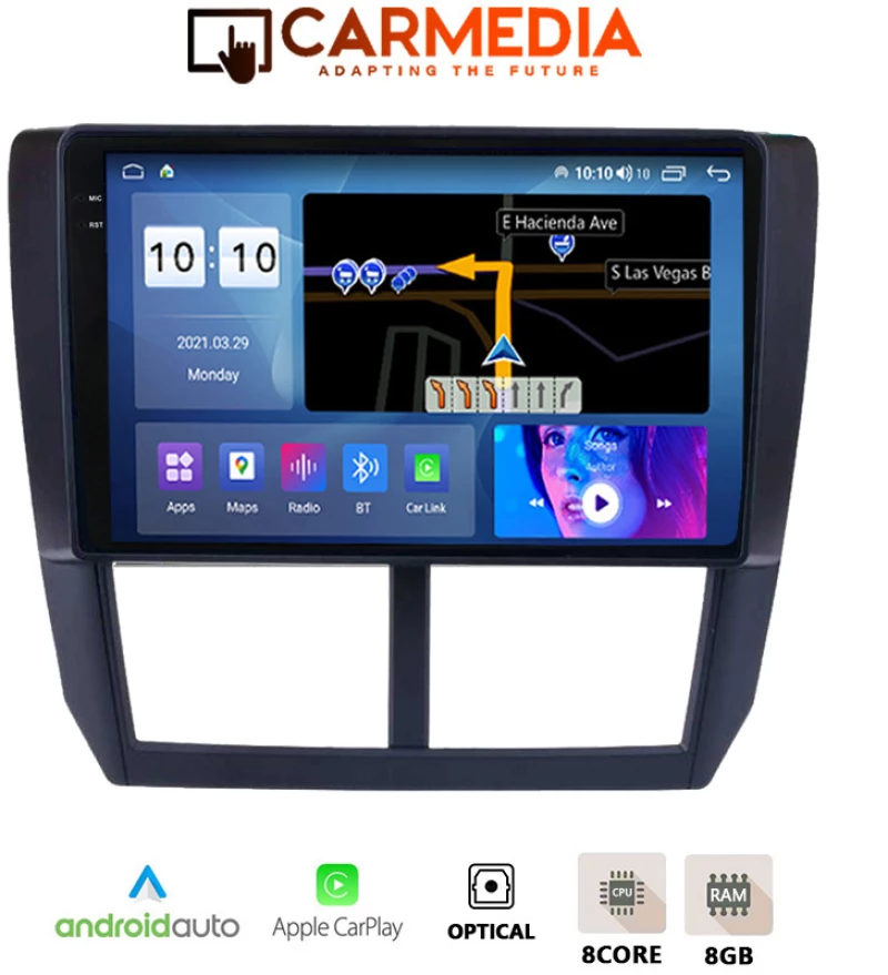 CARMEDIA CMDU8095-6 PRO PLUS TABLET 9.5'' OEM SUBARU FORESTER-IMPREZA XV 2008-2013