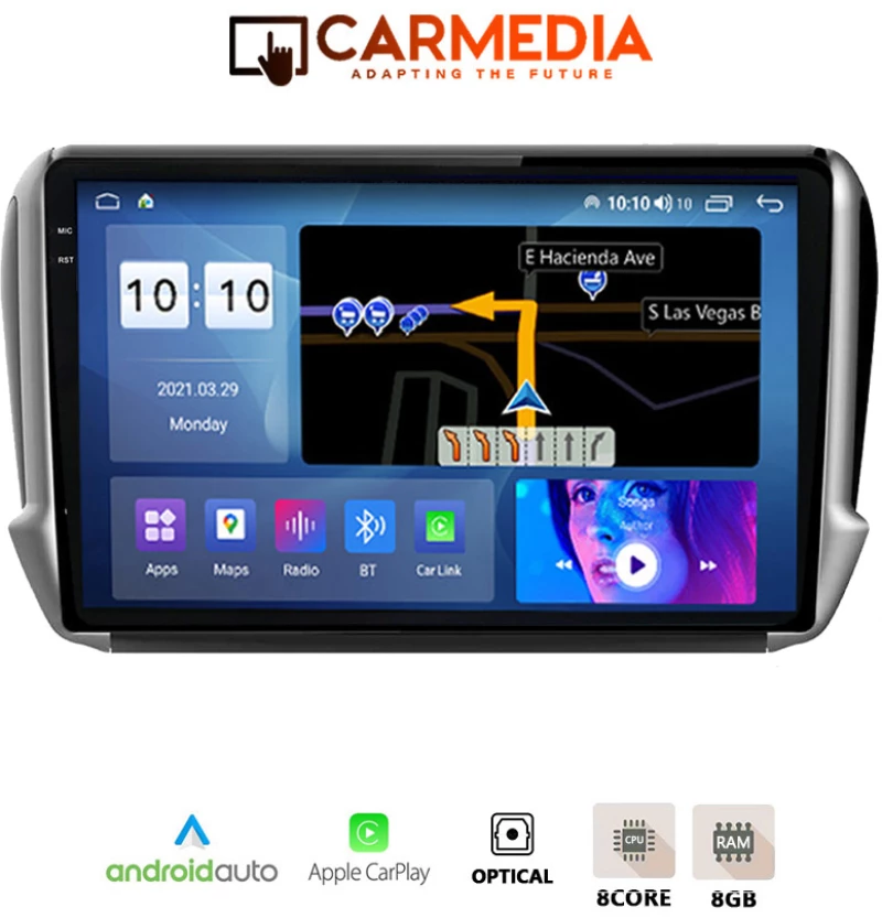 CARMEDIA CMDU41036-4 PRO PLUS TABLET 10.36" OEM PEUGEOT 208-2008 2012-2020