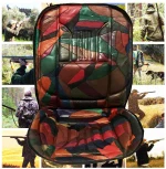 Πλατοκάθισμα Αυτοκινήτου ''Camouflage'' 100% Δερμάτινο Καφέ-Εμπριμέ 1 Τεμάχιο 11049