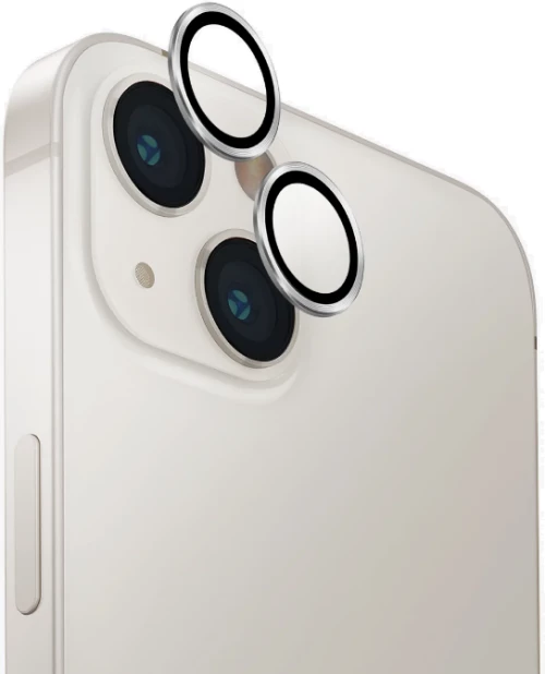 Αντιχαρακτικό Γυαλί Προστασίας Apple iPhone 14 / 14 Plus - Uniq Optix Lens Protector για Φακό Κάμερας - Silver (UNIQ-IP6.1-6.7M-LENSSIL)