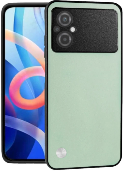 Θήκη Xiaomi Poco M5 Bodycell Vegan Cover Σκληρή - Light Green (5206015078354)