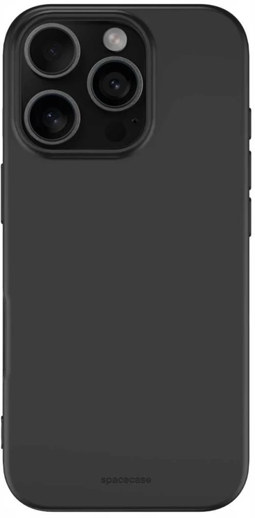 Θήκη iPhone 16 Pro Max Spacecase Silicone Case Σιλικόνης - Black (5905719111595)