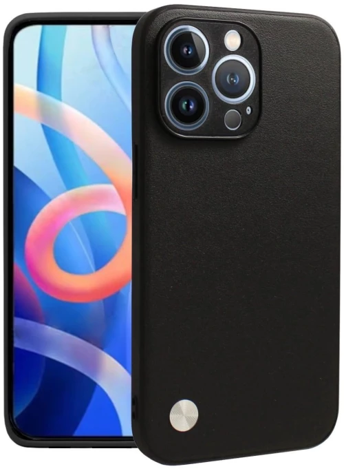 Θήκη iPhone 14 Pro Bodycell Vegan Cover Σκληρή - Black (5206015075810)