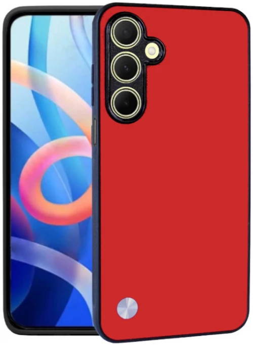 Θήκη Samsung Galaxy M15 Bodycell Vegan Cover Σκληρή - Red (5206015077005)
