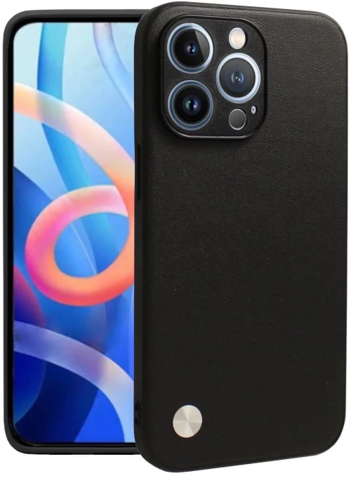 Θήκη iPhone 12 Pro Max Bodycell Vegan Cover Σκληρή - Black (5206015075575)