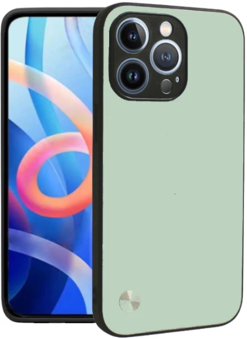 Θήκη iPhone 14 Pro Max Bodycell Vegan Cover Σκληρή - Light Green (5206015075872)