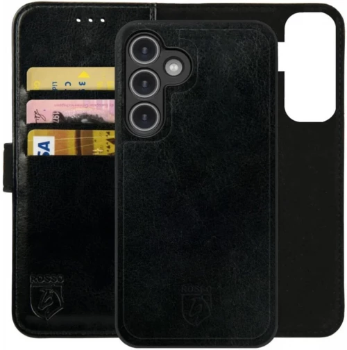 Θήκη Samsung Galaxy S25 Rosso Element 2 in 1 PU Πορτοφόλι - Black (8719246463266)