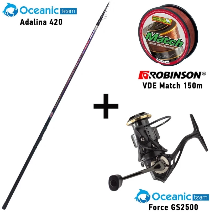Combo Match Oceanic Team Adalina 420 + Oceanic Team Force GS2500 + Robinson VDE Match 150m