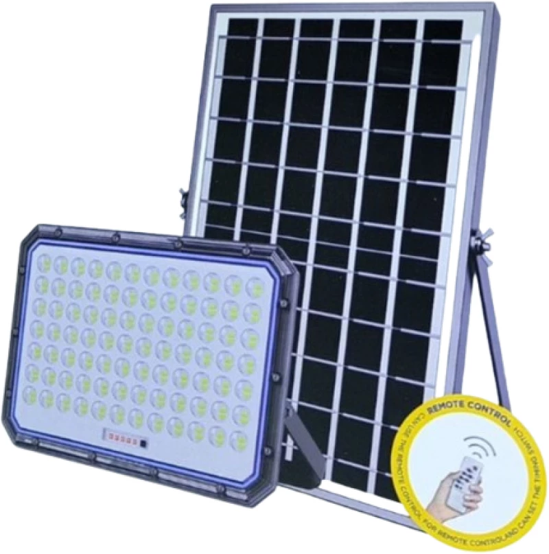 Jortan Στεγανός Ηλιακός Προβολέας LED 5000W IP66 με Τηλεχειριστήριο